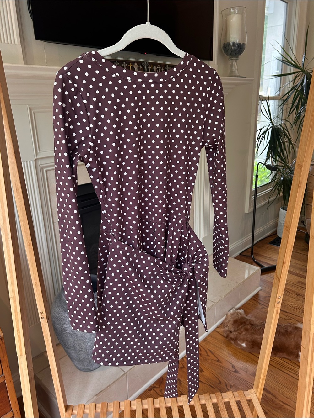 *can’t ship until 05/16* Coco Lily’s Active Dress Polka Dot Long-Sleeve